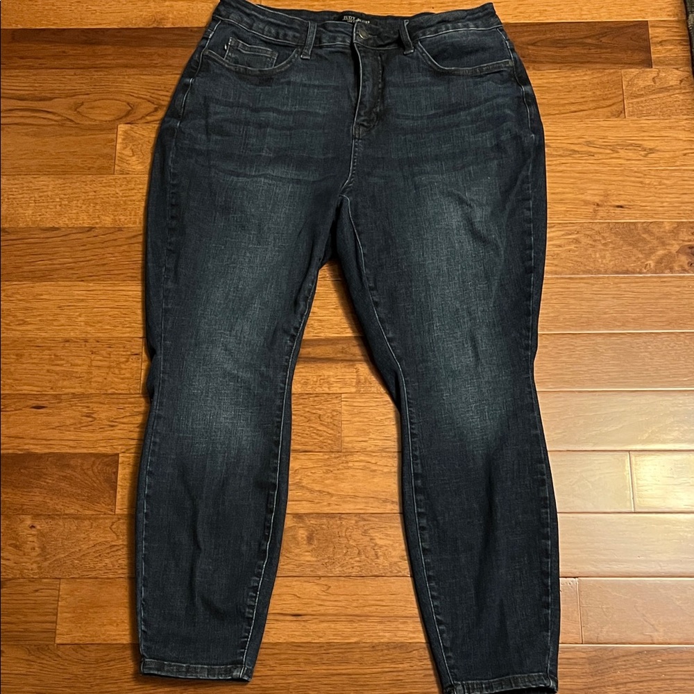 Judy Blue Dark Wash Skinny Fit Ankle Jeans